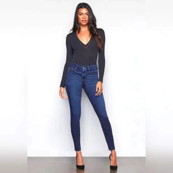 Good American - Good Legs High Rise Jeans in Blue089 Sz14/32 - Picture 1 of 16